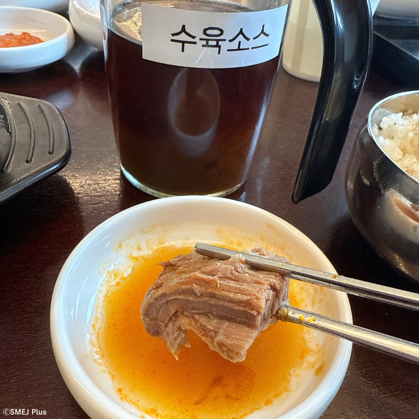 狎鴎亭(アックジョン)にある양양집 압구정점(ヤンヤンチプ 狎鴎亭店)のヤンヤンチプ(韓牛とタレ)