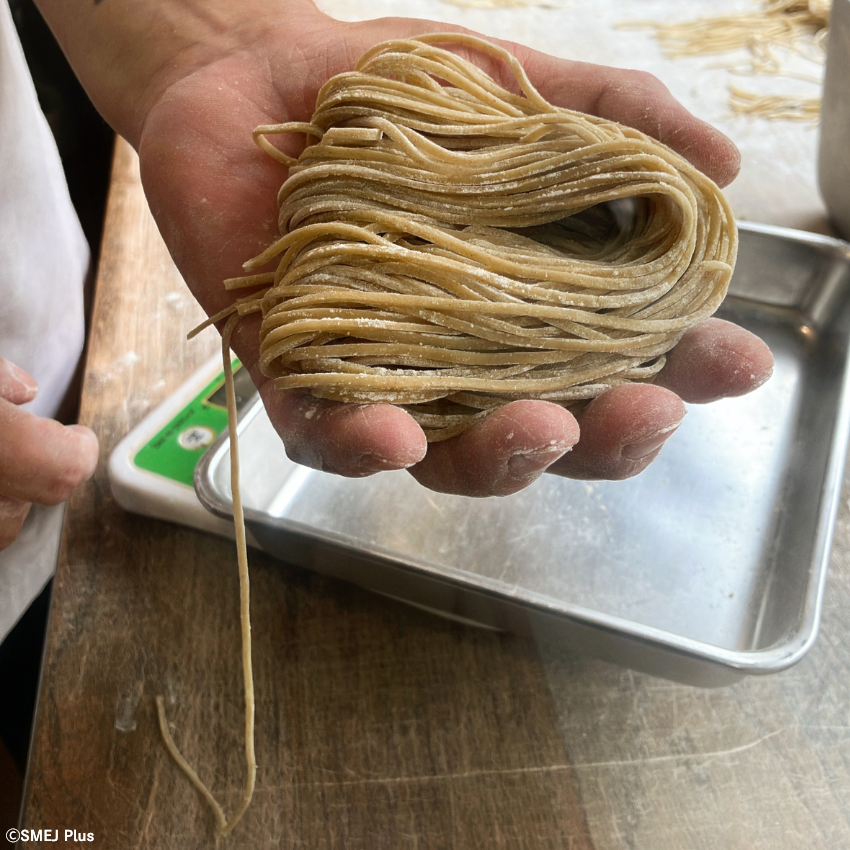 合井(ハプチョン)にある서교난면방(ソギョナンミョンバン)の生パスタ麺