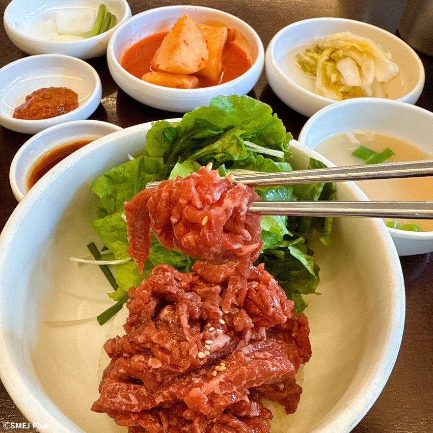 狎鴎亭（アックジョン）のヤンヤンチプに再訪！もう一つの名物料理・ユッケビビンパを狙う