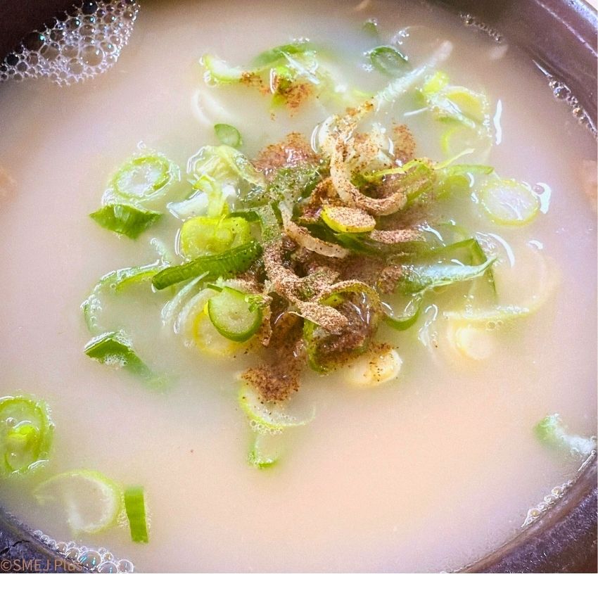 スープの熱さで香りが一層強くなる