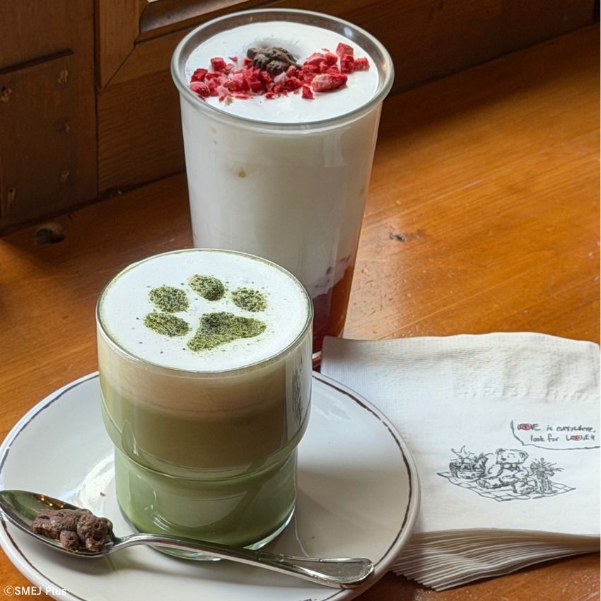 クリームの上にクマの足跡☆