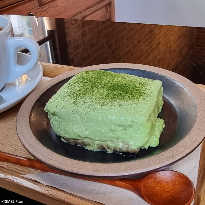 とろけるおいしさ、抹茶ティラミス
