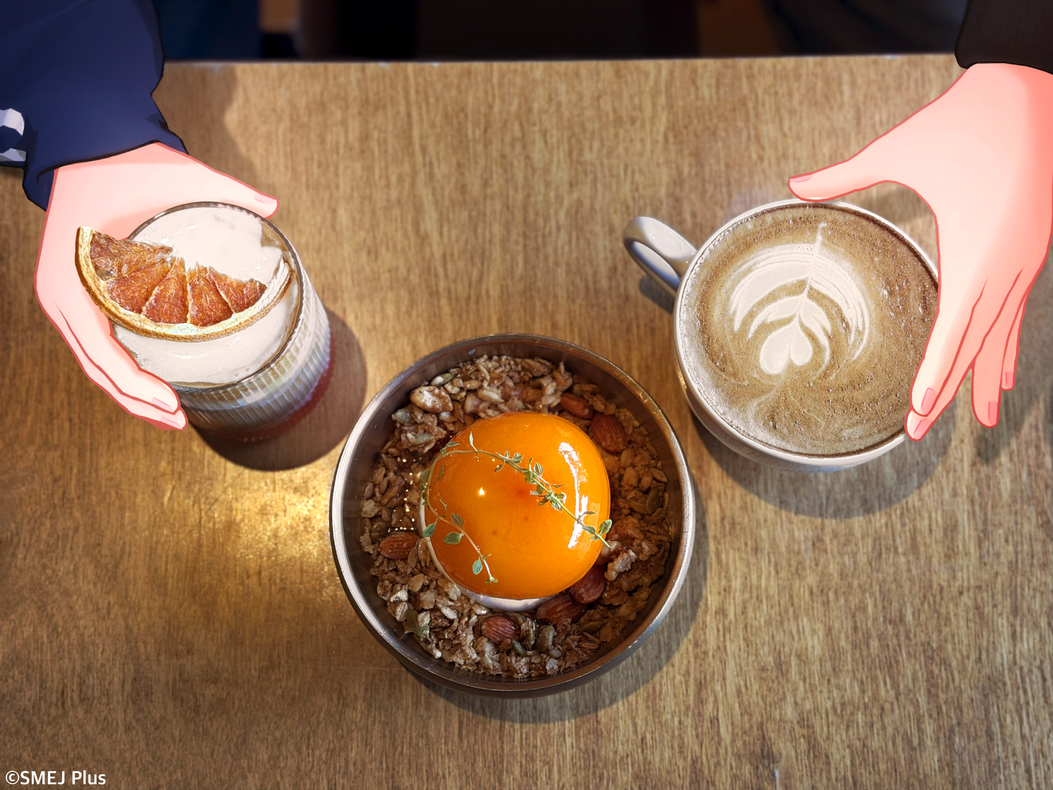 柿のコンポートがアイスになっています